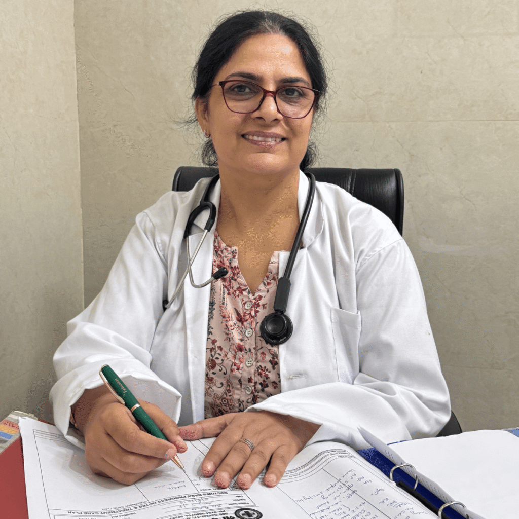 Dr. Rishu Setia, Pediatrician at Sri Kailash Hospital Sri Ganganagar providing expert child healthcare and affordable pediatric treatment